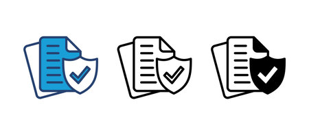 Insurance icon vector. insurance symbol vectorのイラスト素材