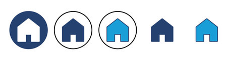 House icon vector. Home icon vectorのイラスト素材