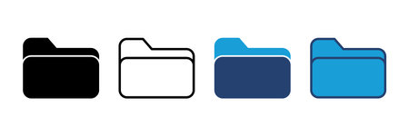 Folder icon vector. folder vector iconのイラスト素材