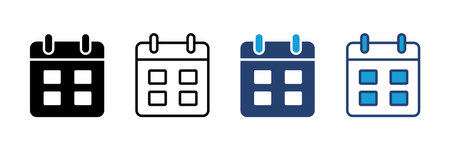 Calendar icon vector. Calender symbol. calendar vector iconのイラスト素材