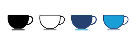 coffee cup icon vector. cup a coffee icon vector.のイラスト素材