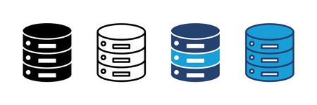 Database icon vector. database vector iconのイラスト素材