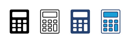 Calculator icon vector. Accounting calculator icon. calculator vectorのイラスト素材
