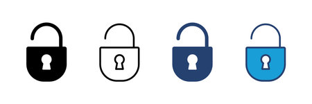 Lock icon vector. Padlock icon vector. Encryption icon. Security symbolのイラスト素材