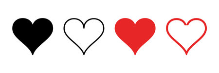 Love icon vector. Heart icon vector. Like icon vector.のイラスト素材