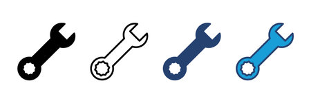 Wrench icon vector. repair icon vector. tools icon vectorのイラスト素材
