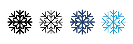 Snow icon vector. snowflake icon vectorのイラスト素材