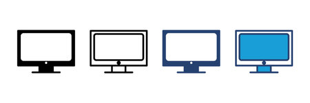 Tv icon vector. television icon vectorのイラスト素材