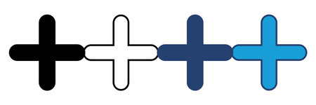 Plus Icon vector. Add plus iconのイラスト素材