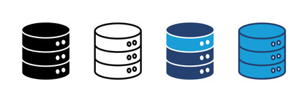 Database icon vector. database vector iconのイラスト素材