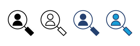 Hiring icon vector. Search job vacancy icon. Human resources concept. Recruitmentのイラスト素材