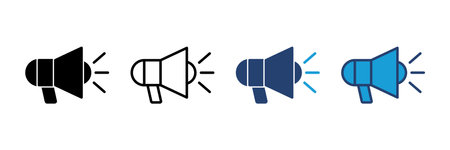 Megaphone icon vector. Loudspeaker icon vector.のイラスト素材