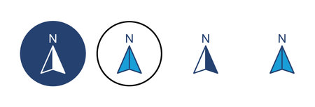 Compass icon vector. arrow compass icon vectorのイラスト素材