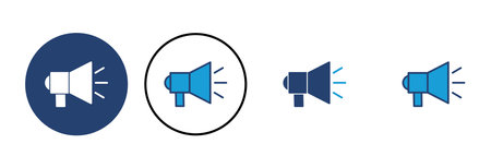 Megaphone icon vector. Loudspeaker icon vector.のイラスト素材