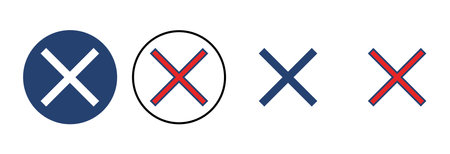 Close vector icon. Delete icon vector. cross sign