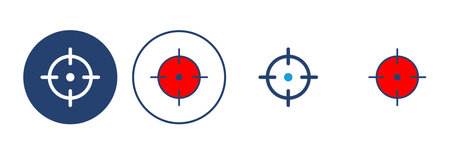 Target icon vector. goal icon vector. target marketing icon vector