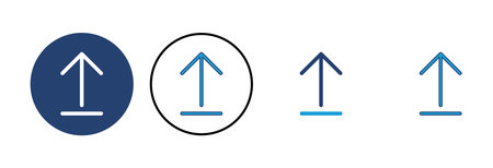 Upload icon vector. load data symbol