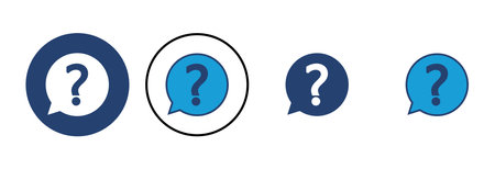 Question icon vector. question mark icon vector.