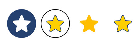 Star Icon vector. rating icon vector. favourite star icon
