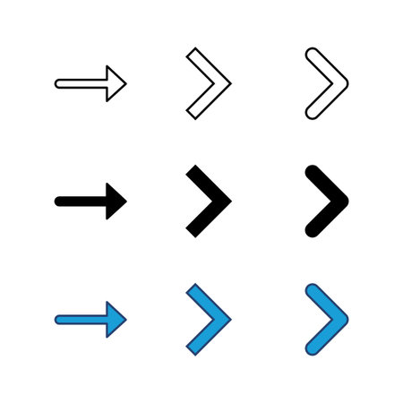Arrow icon set. Arrow symbol. Arrow sign for your web design.のイラスト素材