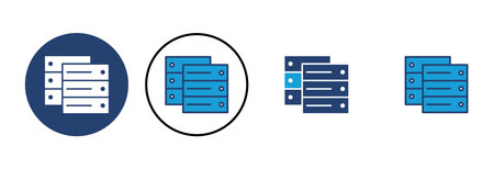 Database icon vector. database vector icon
