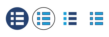 Menu Icon vector. web menu icon. hamburger menu symbolのイラスト素材