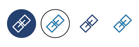 Link icon vector. Hyperlink chain symbol.のイラスト素材