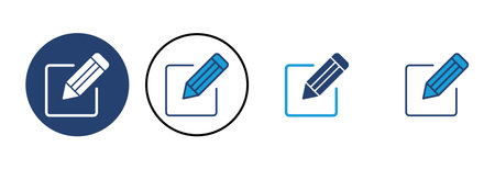 Edit icon vector. edit document icon. edit text icon. pencil. sign upのイラスト素材
