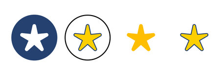 Star Icon vector. rating icon vector. favourite star icon