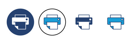 Print icon vector. printer icon vector.