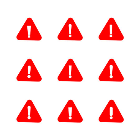 Danger sign. attention sign icon set. Hazard warning attention sign
