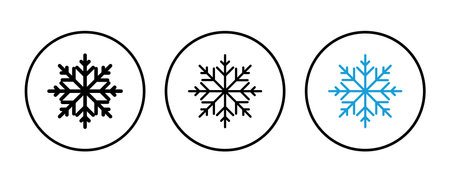 Snow icon vector. snowflake icon vectorのイラスト素材