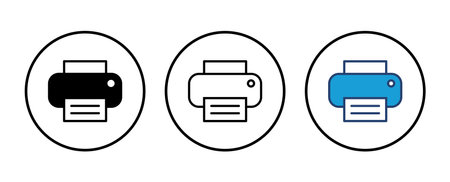 Print icon vector. printer icon vector.