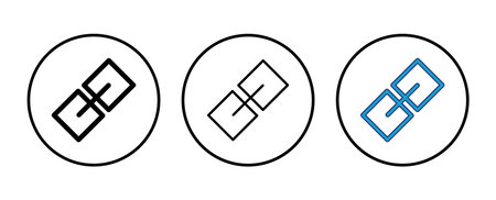 Link icon vector. Hyperlink chain symbol.