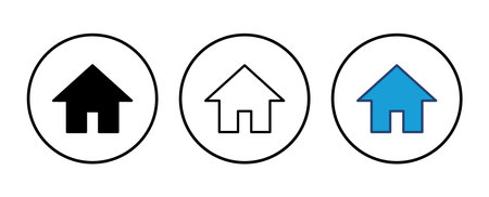 House icon vector. Home icon vectorのイラスト素材