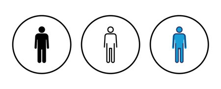 Man icon vector. male icon vector. human symbol