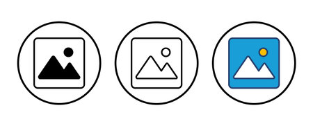 Picture icon vector. photo gallery icon symbol