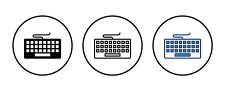 Keyboard icon vector. keyboard vector symbol