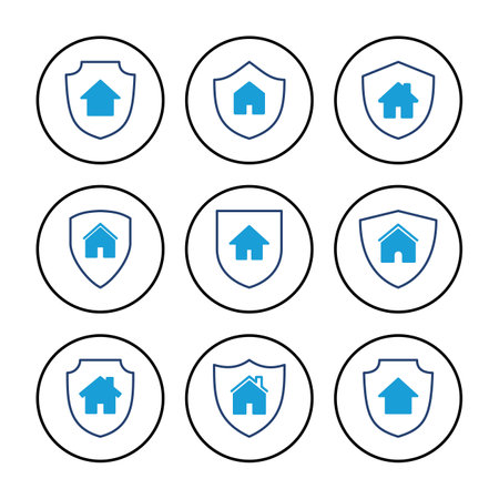 home insurance icon vector. home protection iconのイラスト素材