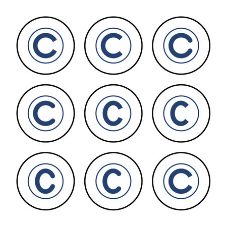 Copyright icon vector. copyright symbolsのイラスト素材