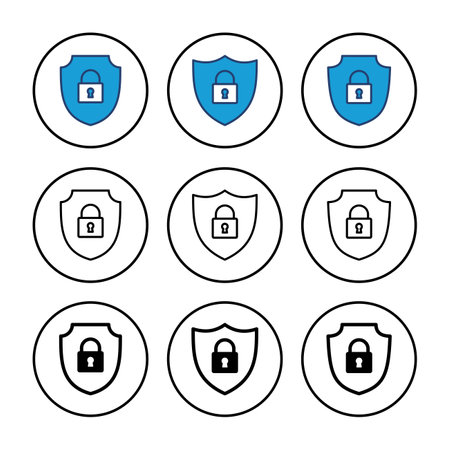 Security icon vector. protection icon. privacy. vpnのイラスト素材