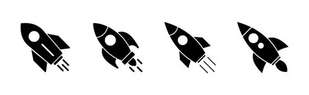 Rocket icon set. Startup icon vector.のイラスト素材