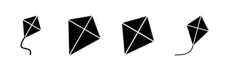 Kite icon set. kite vector icon.のイラスト素材