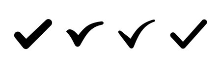Check mark icon set. Check mark icon. Tick mark symbol vectorのイラスト素材