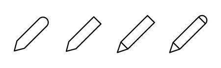 Pencil icon set. pen symbol. edit icon vectorのイラスト素材