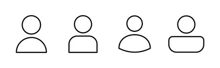 User Icon set. person sign. people icon.のイラスト素材