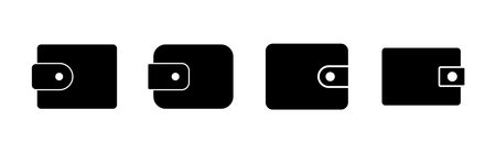 Wallet icon set. wallet vector iconのイラスト素材