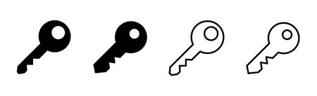 Key icon set. Key vector icon. Key symbolのイラスト素材