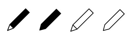 Pencil icon set. pen symbol. edit icon vectorのイラスト素材
