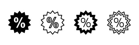 Discount icon set. Discount tag icon.のイラスト素材